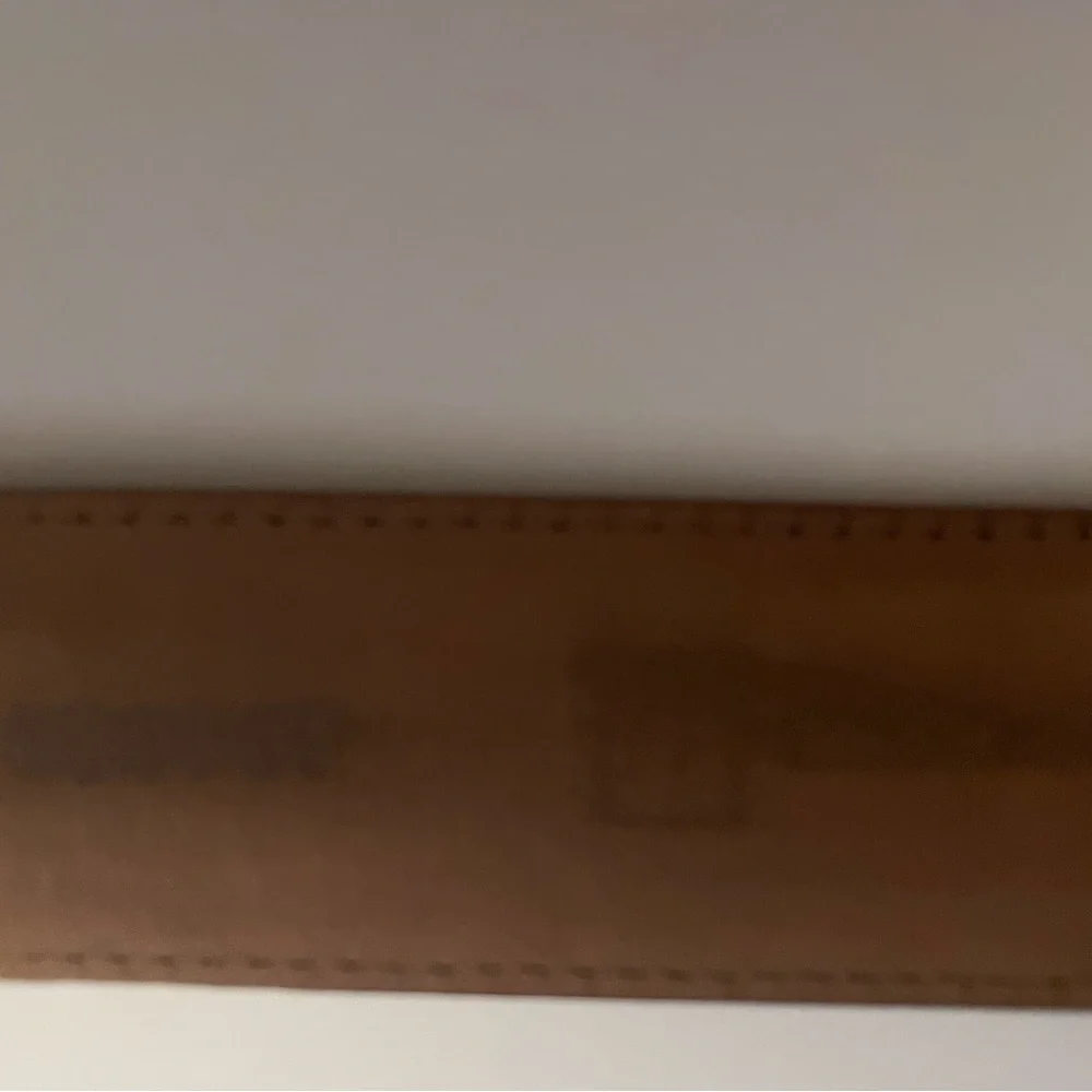 Moschino Black Belt with Gold Lettering